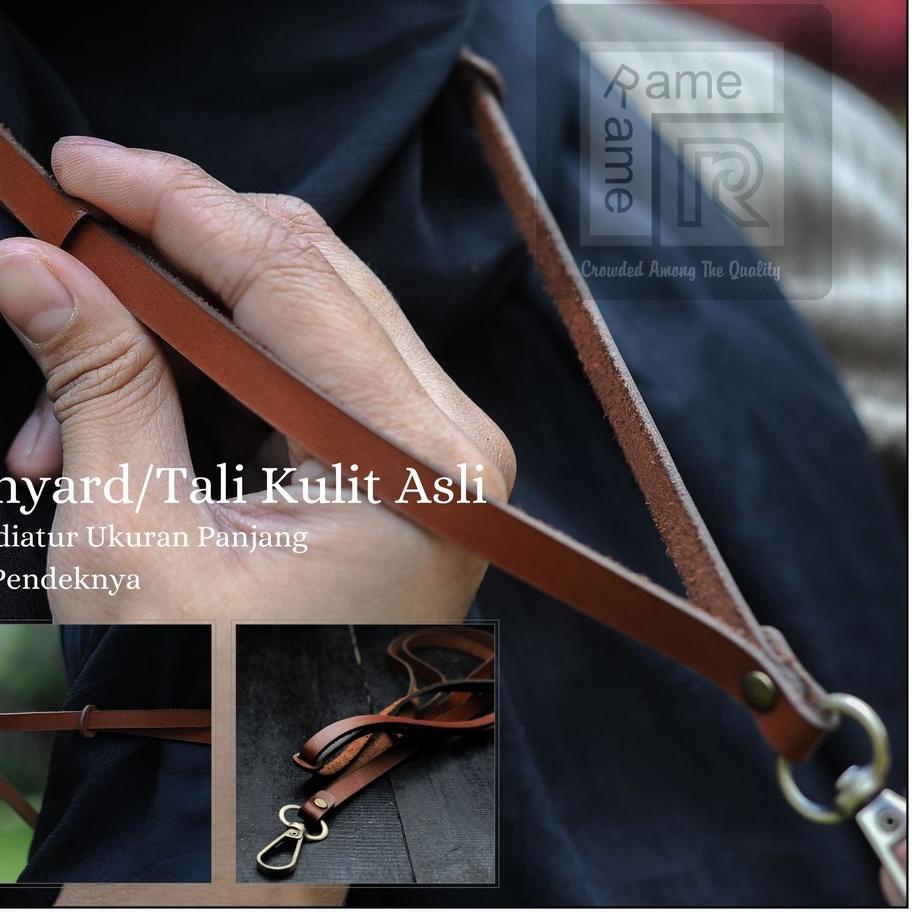 

Terbaik! Tali Name Tag Lanyard Kulit Premium Ekslusif