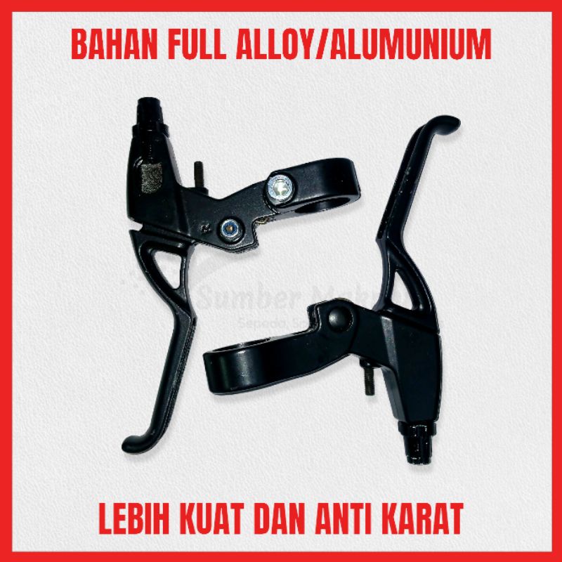 Gagang Handle Rem Full Alumunium Alloy Untuk Sepeda Model BMX MTB Gunung Merk Turanza