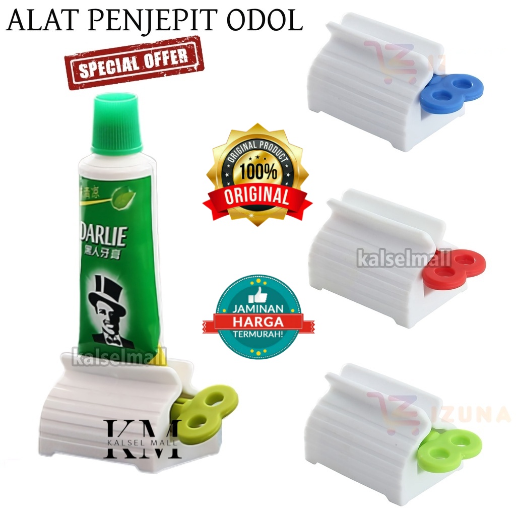 Dispenser Odol Model Roll Putar Alat Peras Penjepit Penggulung Pasta Gigi Alat Putar Pencet Gulung Jepitan Tempat Wadah Sikat Gigi Tube Roller ACK27