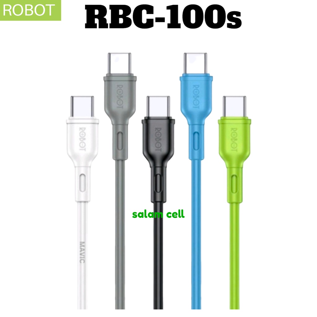 Kabel Data Type-C Robot RBC100S Original Garansi Resmi