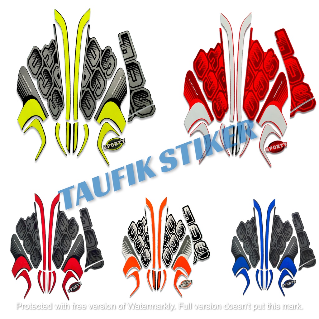 STRIPING LIS BODY MOTOR HONDA SCOOPY SPORTY 2017 SEPASANG STANDAR FULL SET