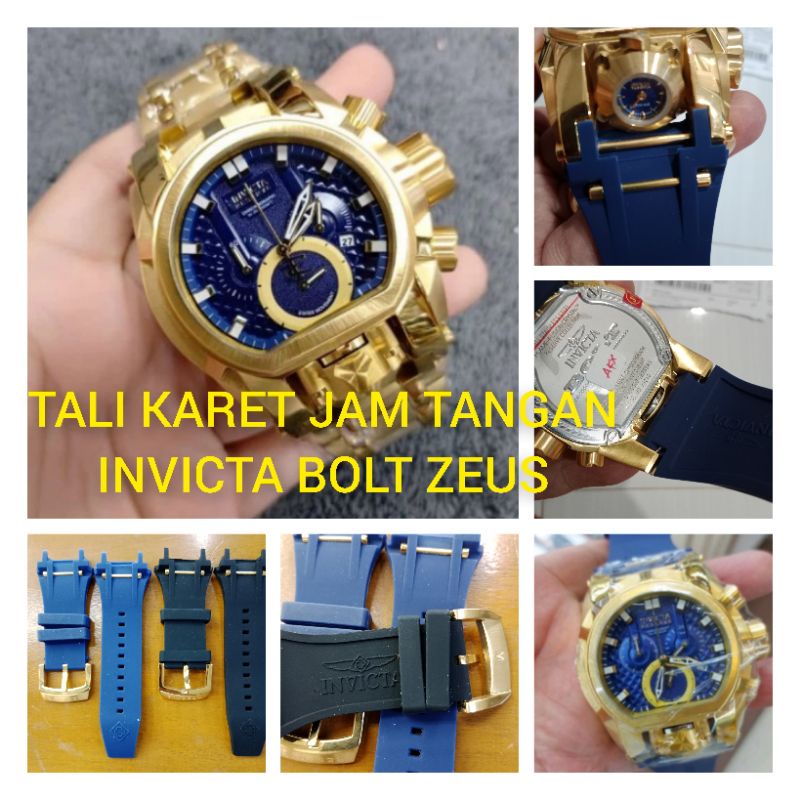 Tali jam tangan Karet Buat Invicta Bolt Zeus