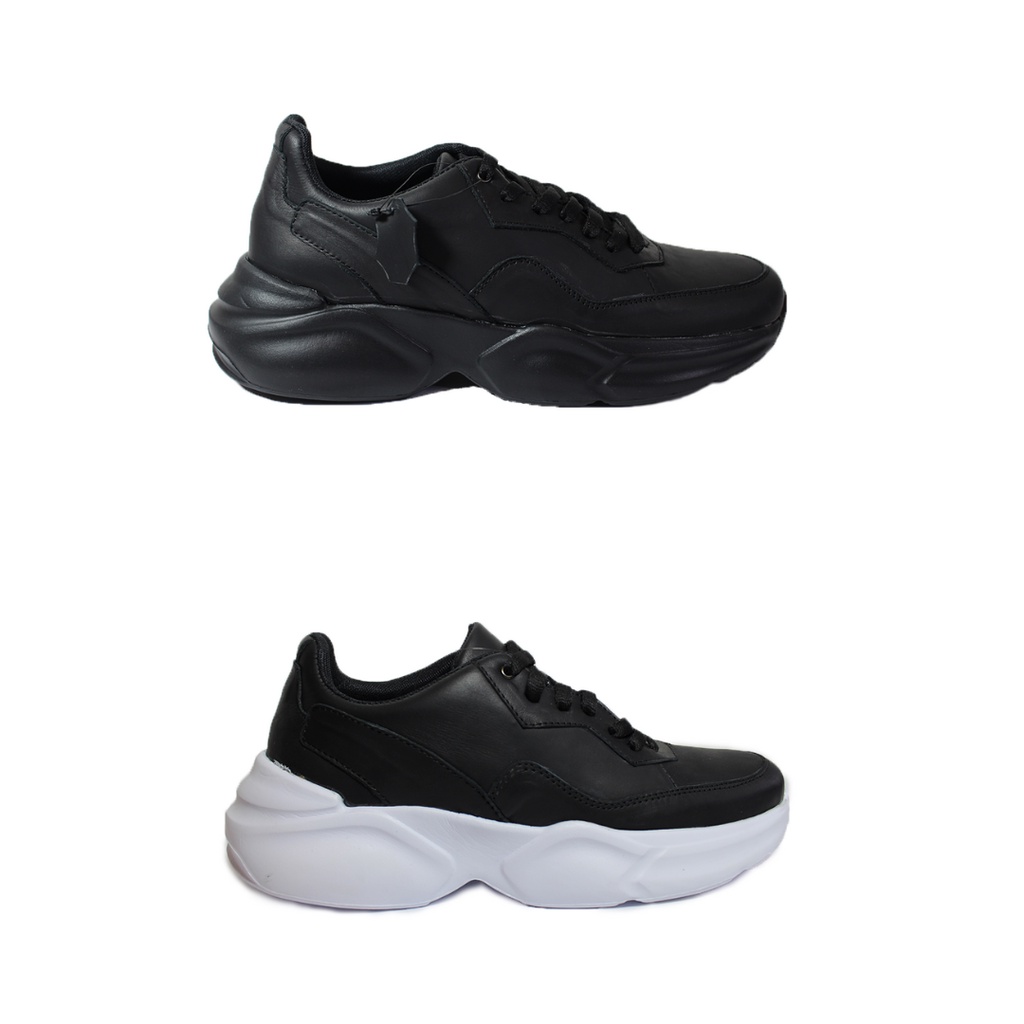 SEPATU SNEAKERS PRIA AREGON OMEGA KULIT ASLI