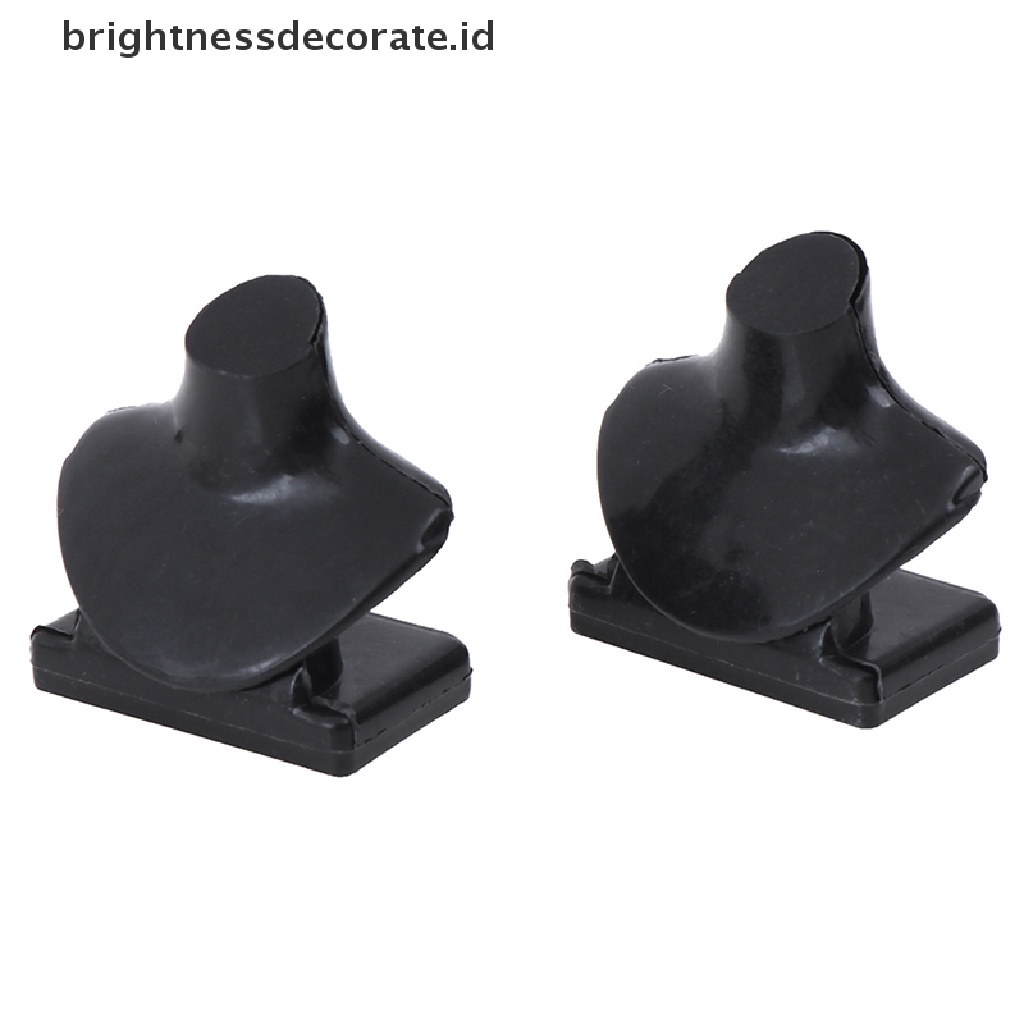 [Birth] 5pcs Miniatur Rumah Boneka Hitam Kalung bracket Perhiasan Aksesoris Mainan [ID]