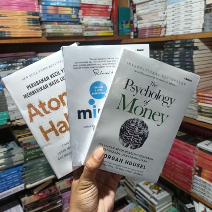 

Paket 3 Buku ATOMIC HABITS-MINDSET-PSYCHOLOGY OF MONEY / PB