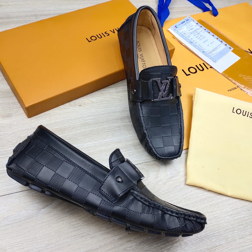 SEPATU PRIA KULIT LOAFERS LOUIS VUITTON MIRROR QUALITY 1:1 ORIGINAL