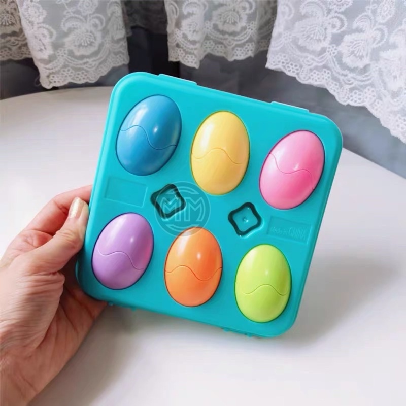 JC Mainan Anak Telur Puzzle Shape Sorter isi 6pcs YE8