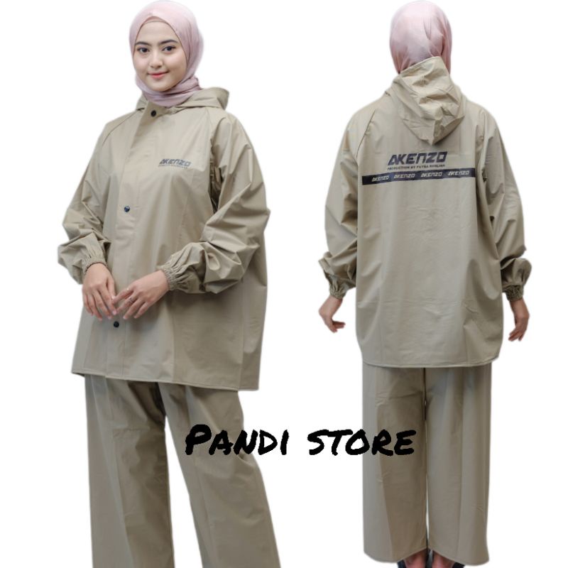 RAINCOAT MANTEL STELAN PRIA WANITA BAHAN TEBAL BY AKENZO