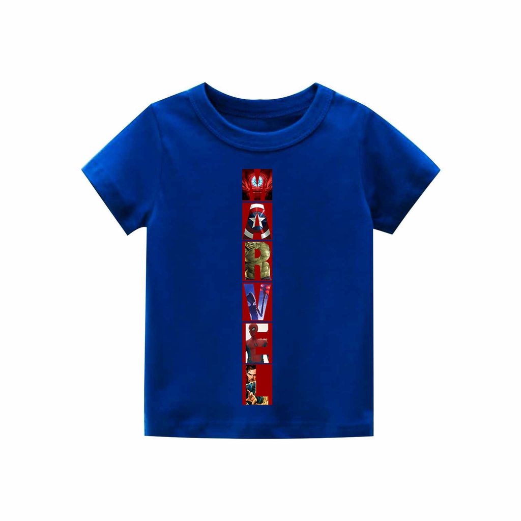 Kaos Anak laki-laki Marvel puzzle | kaos cotton combed 30s printing | Kaos Distro anak