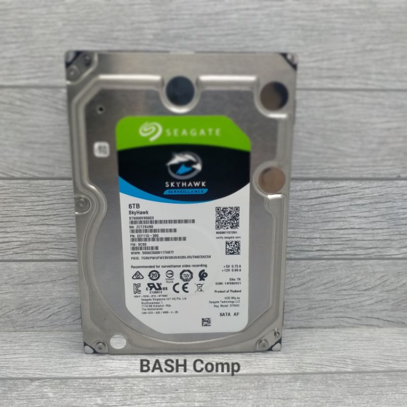 Hardisk 6TB Seagate Skyhawk Sata 3.5 For CCTV DVR Promo Hardisk 6TB