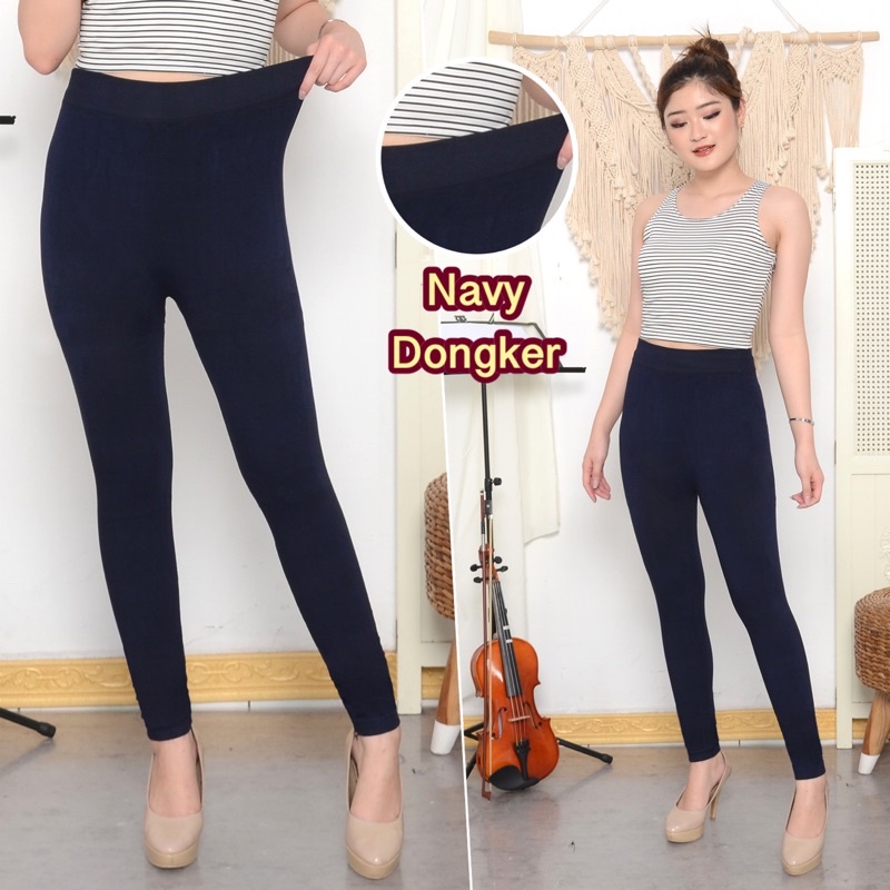 Legging Panjang Premium Tebal Jumbo Polos Import