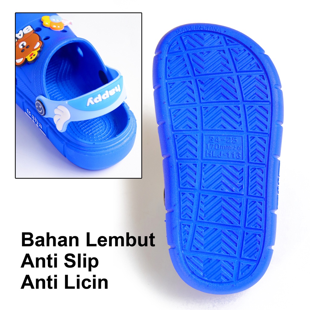 Okaybaby B253 Sendal Sandal Slop Import Anak Laki-laki Perempuan Karakter Lucu