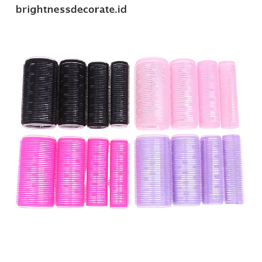 [Birth] 4pcs Poni Penjepit Rambut Klip Roller Gelombang Curl Air Bangs Hairstyle DIY Salon [ID]