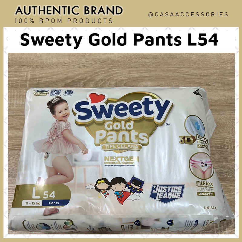 Sweety Gold Pants Size L54 L 54 / Popok Bayi Celana