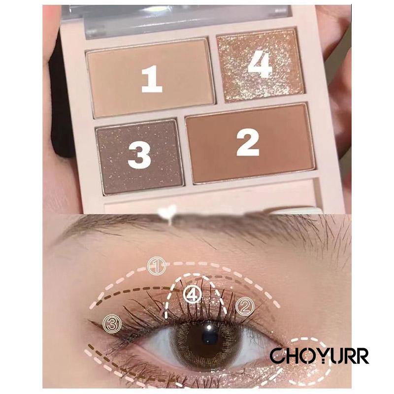 【COD】4 in 1 JADED MULTI EYE PALETTE EYESHADOW MATTE SHINE-CH