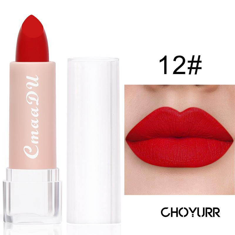 【COD】Lipstick Waterproof  Long Lasting Matte Lip Gloss Moisturizing Lip Glaze Original Import-CH