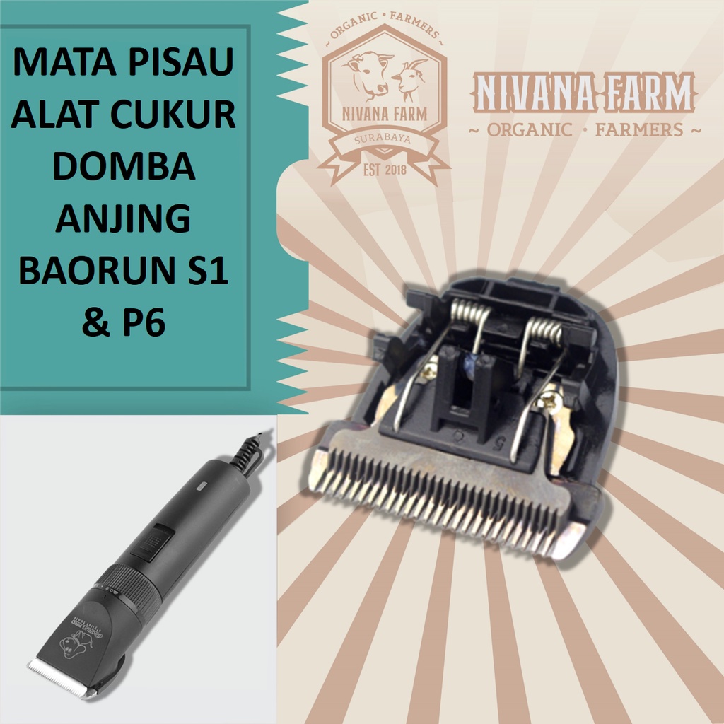 Mata Pisau Baorun S1 & P6 - Suku Cadang Alat Cukur Domba Anjing Baorun S1