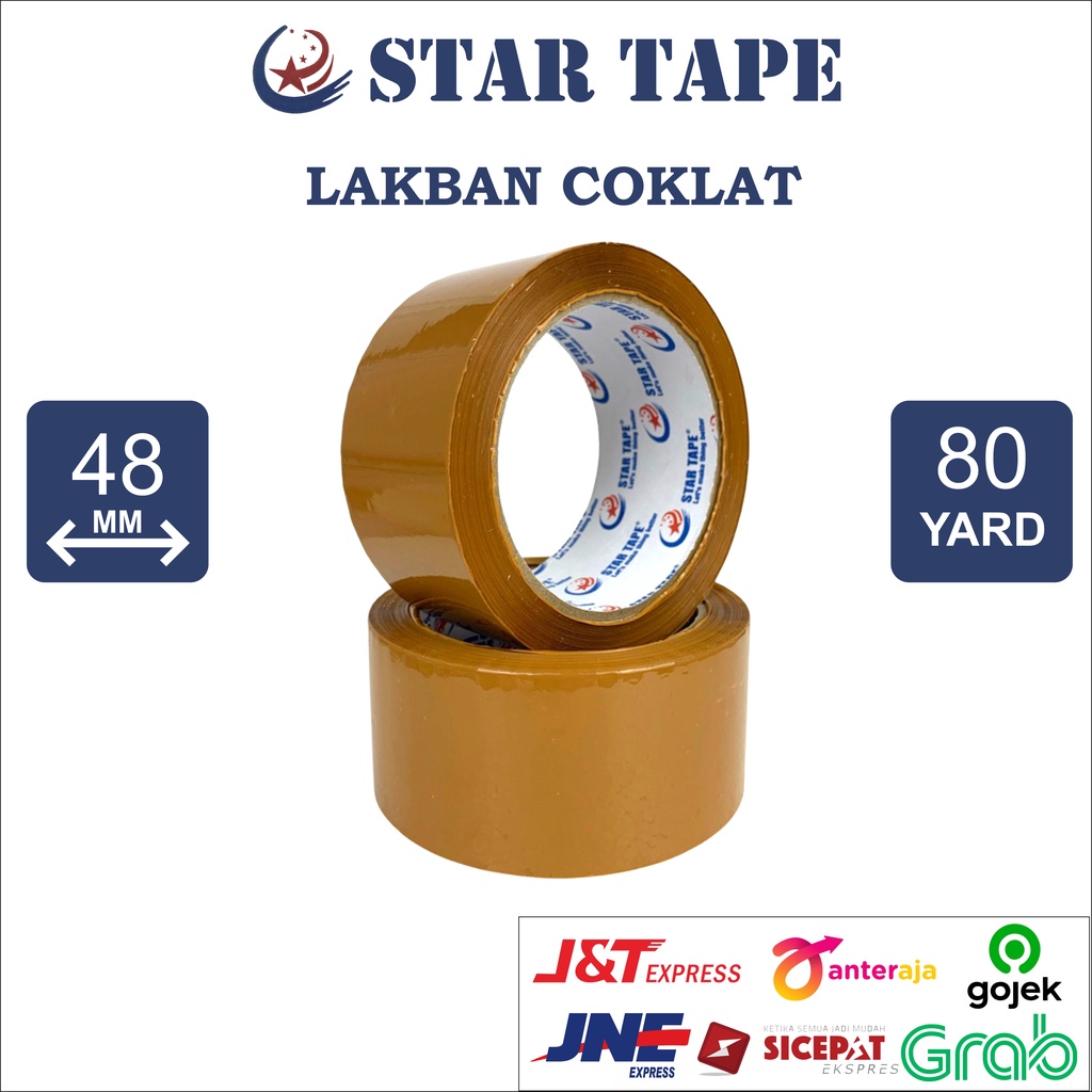 

Lakban Coklat 48mm 80 Yard Startape