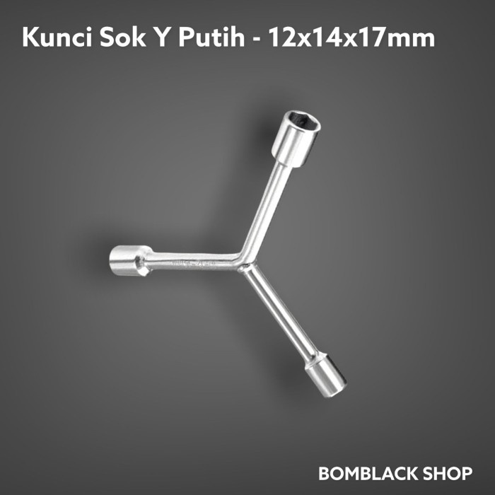 TERMURAH Kunci Sok Y Putih Ukuran 8 9 10 11 12 13 14 17 mm Sock Socket Shock DN Kunci Y 10 11 13 8 9 10 8 10 12 10 12 14 12 14 17 Kunci Konci Y Segitiga MURAH