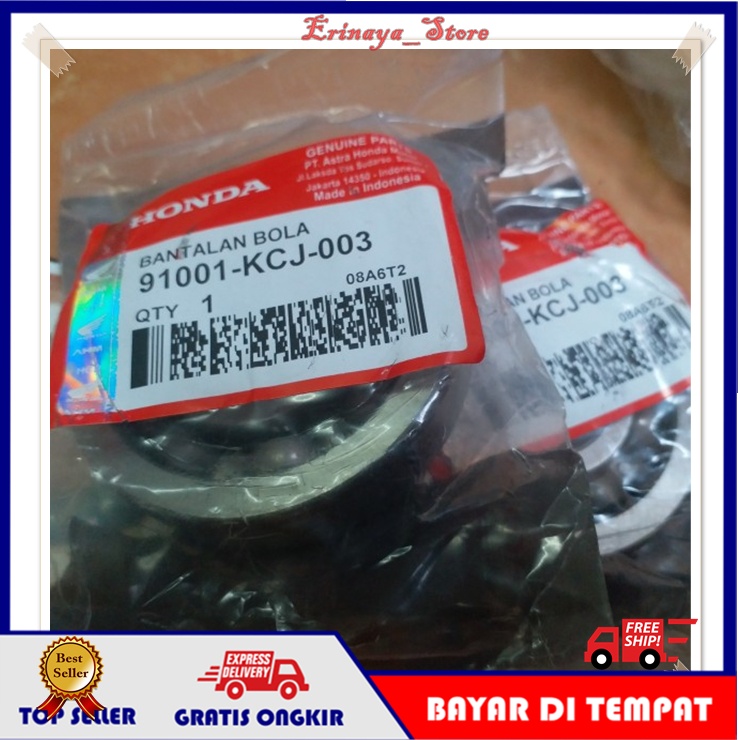 ORIGINAL AHM Ball Bearing Laher Lahar Klaher Kruk As Stang Motor Honda Tiger Revo KCJ Old Lama Origi