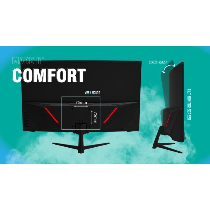 Monitor CUBE GAMING RETINA 23.8&quot; C24FV / LCD 23.8&quot; / LED 23.8&quot;