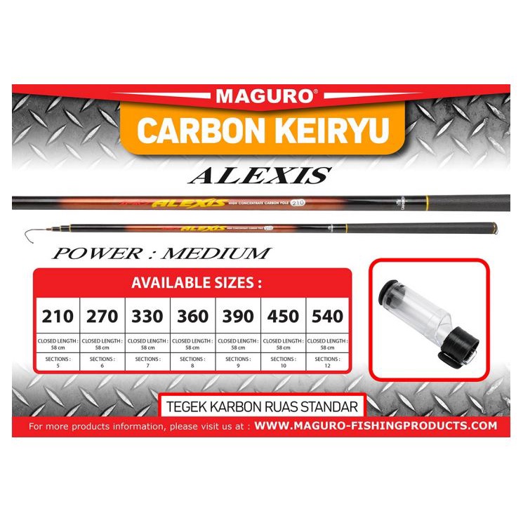 TEGEK CARBON MAGURO ALEXIS 270 & 360