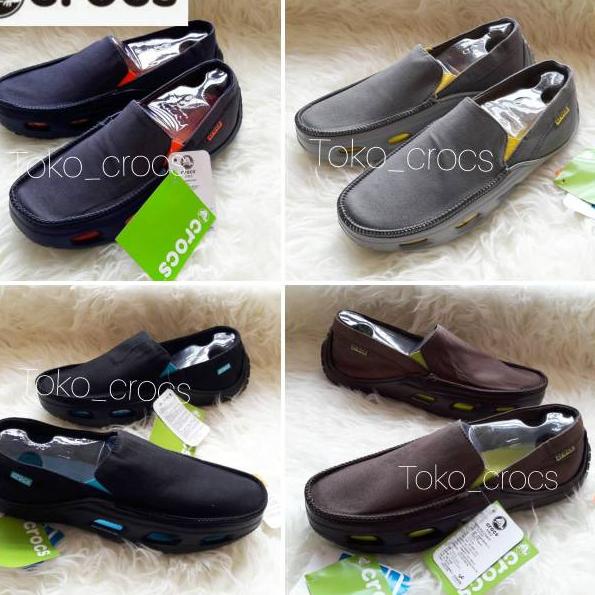 ISL.16Ja23ᴸ • SEPATU pria / Sepatu Crocs tideline sport canvas Man / Crocs pria / best seller