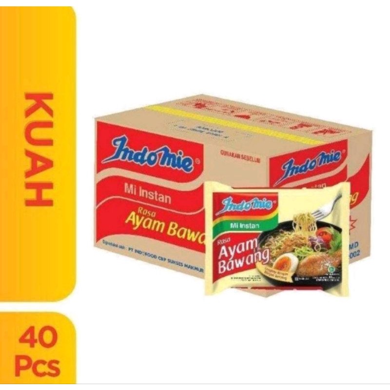 

1dus indomie rasa ayam bawang isi 40pcs