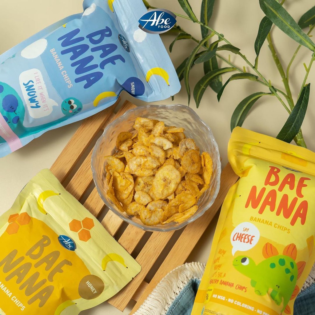 Baenana Abe Food Banana Chips Keripik Kripik Pisang Camilan Snack Anak Bayi Balita 1 tahun