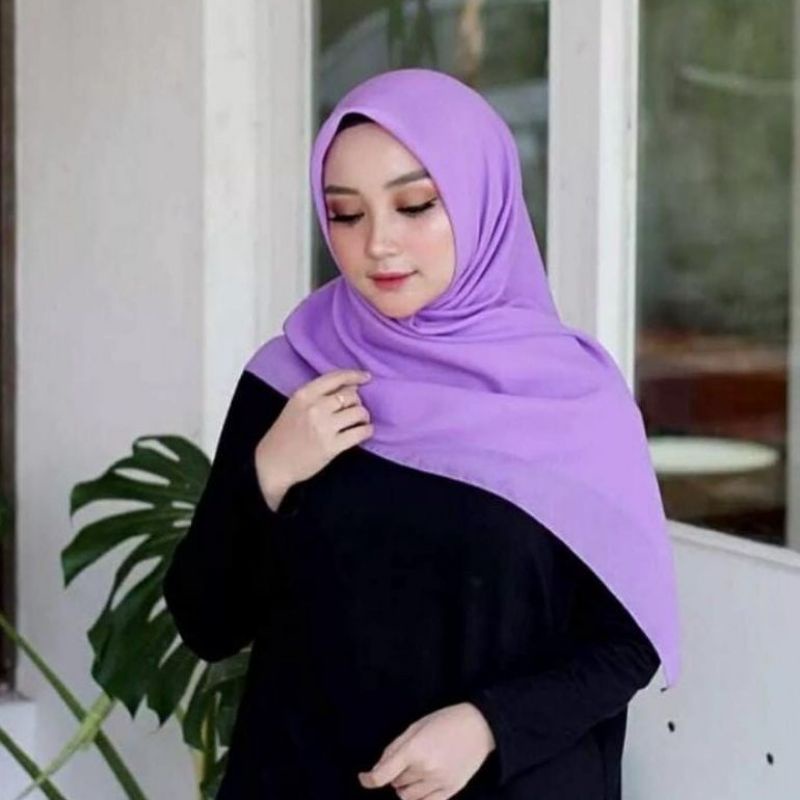 SEGIEMPAT BASIC BELLA SQUARE POLOS JILBAB SAGE LILAC HIJAB SEGI4 DAILY