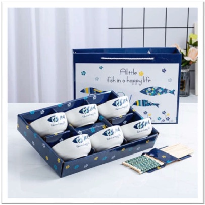

CY03-6 HAMPERS LUCKY FISH 6 BOWL