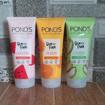 Pond's Juice Collection Facial Cleanser 90 gr/Gel Cleanser/Ponds/Watermelon/Orange Nectar/Aloe Vera/