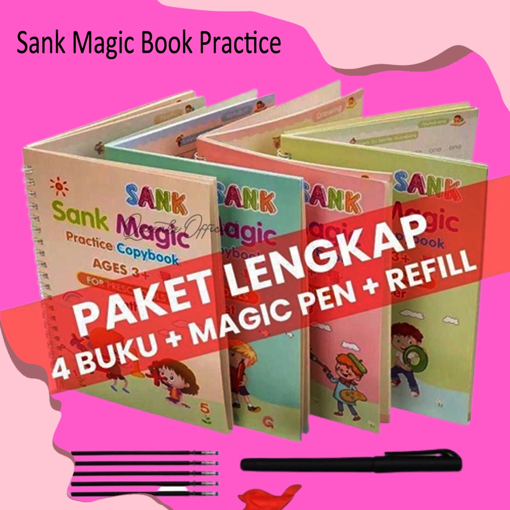 

Sank Magic Book buku anak paud tk paket buku bacaan lengkap water pen 3 tahun 4tahun murah