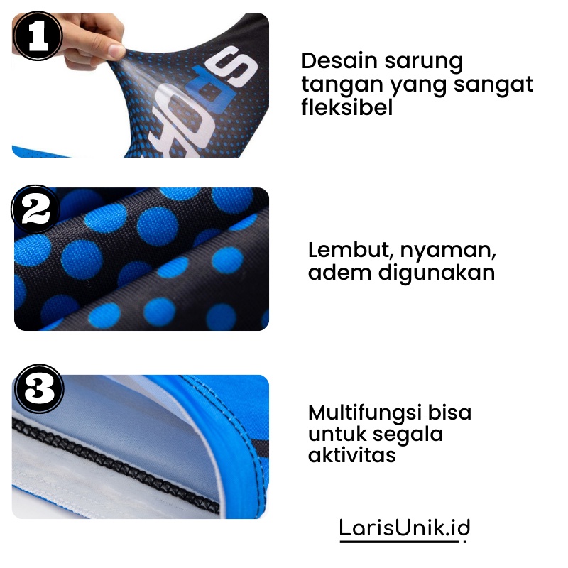 Manset Mangset Sarung Lengan Panjang Jumbo Deker Tangan Aksesoris Olahraga Kiper Futsal Sepak Bola Voly Voli Badminton Sepeda Lari Premium Tebal Adem Bahan Nilon Dekker Decker Tangan Lengan Jumbo Pria Wanita Cewek Cowok Olahraga Arm UV Protection Sleeve