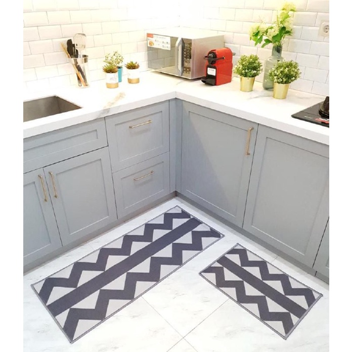 KARPET DAPUR 2 IN 1 /keset kaki dapur /2 in 1 kitchen floor mat set karpet dapur keset dapur alas