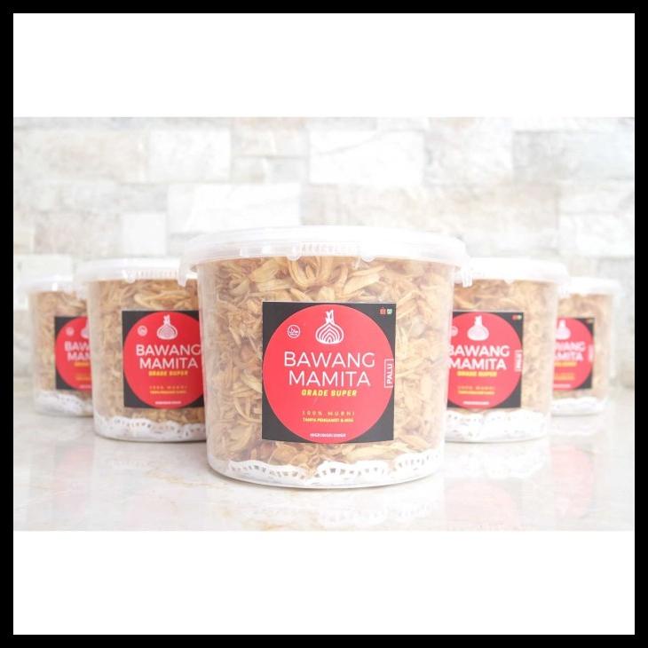 

BAWANG GORENG MAMITA PALU BREBES SUMENEP 200GR 100% MURNI KODE 60