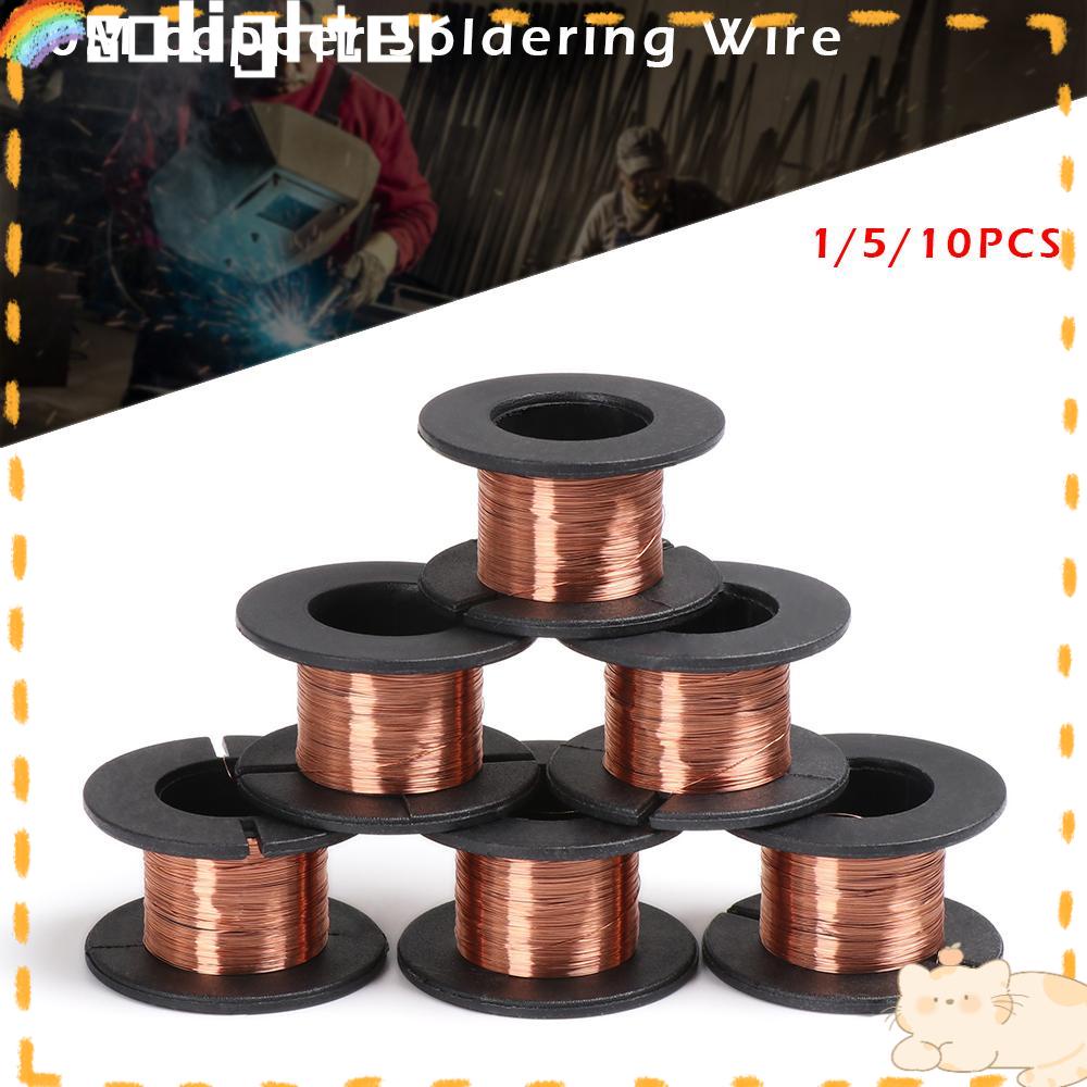 Solighter1 /5 /10PCS Kawat Solder Tembaga Diameter 1mm PCB Link DIY Isolasi Enameled Wires