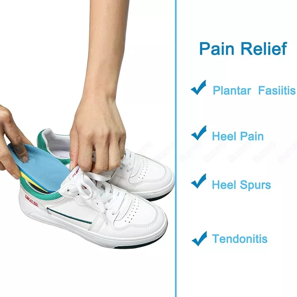 SOL TUMIT GEL SILICON INSOLE TUMIT ANTI KAKI PEGAL UNTUK PRIA DAN WANITA