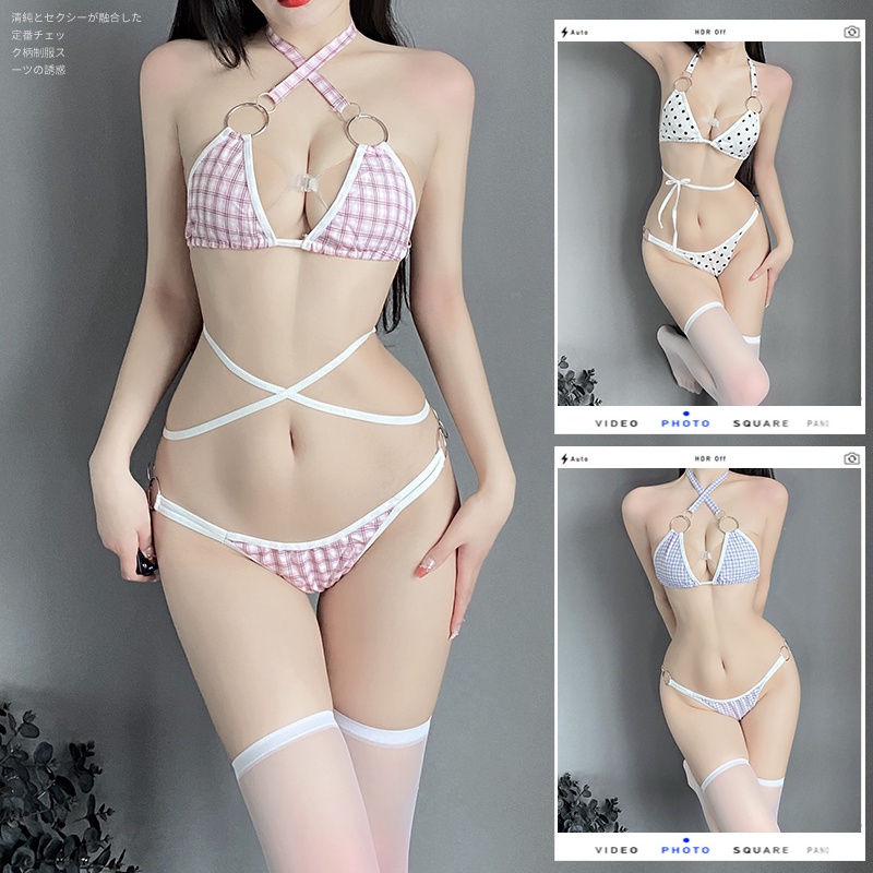 Lingerie Sexy hot Open Crotch Plus Size Bulan Madu Set bikini Lingerie B023