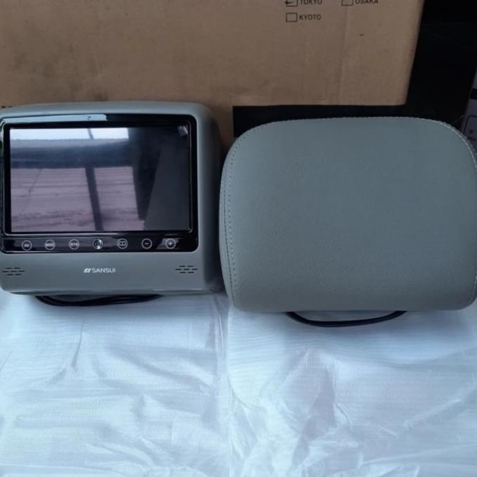 Tv Headrest mobil merek SANSUI SA-HM802 TV JOK MOBIL