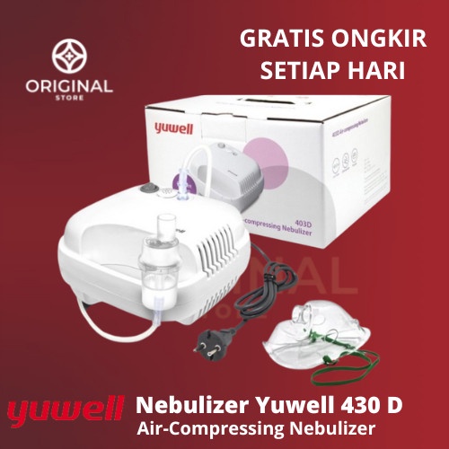 Nebulizer Compressor 403D | Alat Terapi Uap Pernafasan - YUWELL