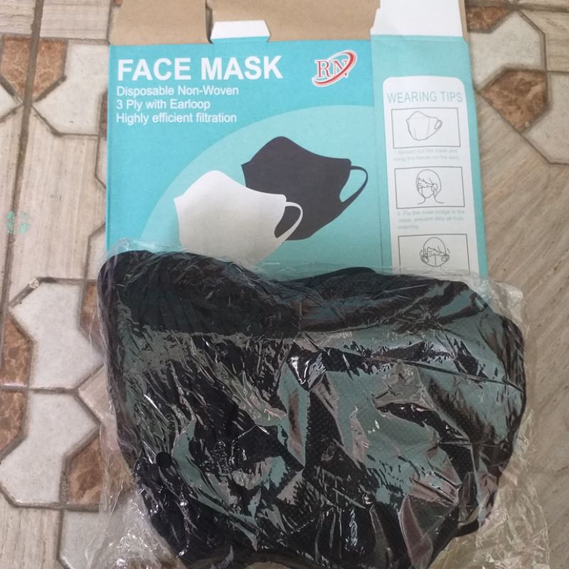 Masker Duckbill FACEMASK 3ply earloop, Hrg 1box isi 50pcs