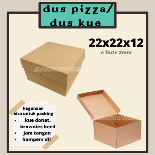 

( min 10pcs)Kotak / Dus / Boks Kue Bolu Donat Puding Baju Ecer 22x22x12 cm