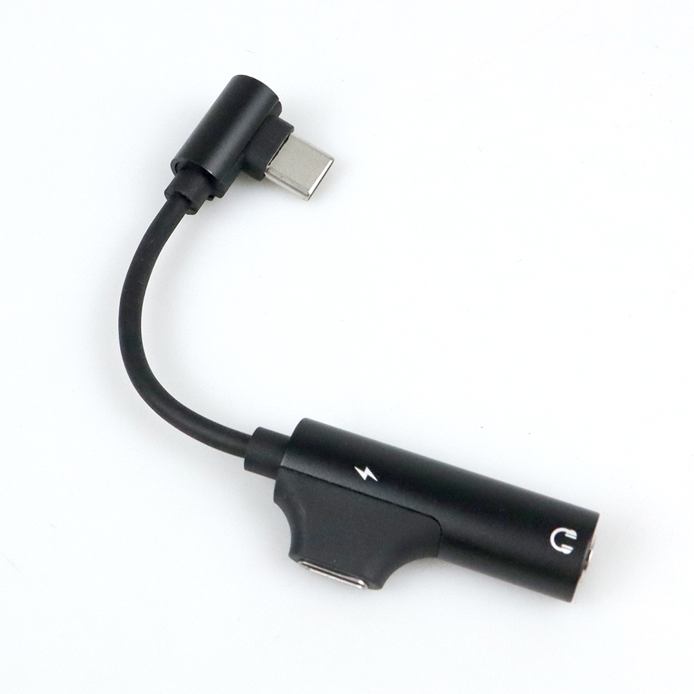 GRWIBEOU Audio Converter USB Type C to 3.5mm Charger Port - GR35C - Black