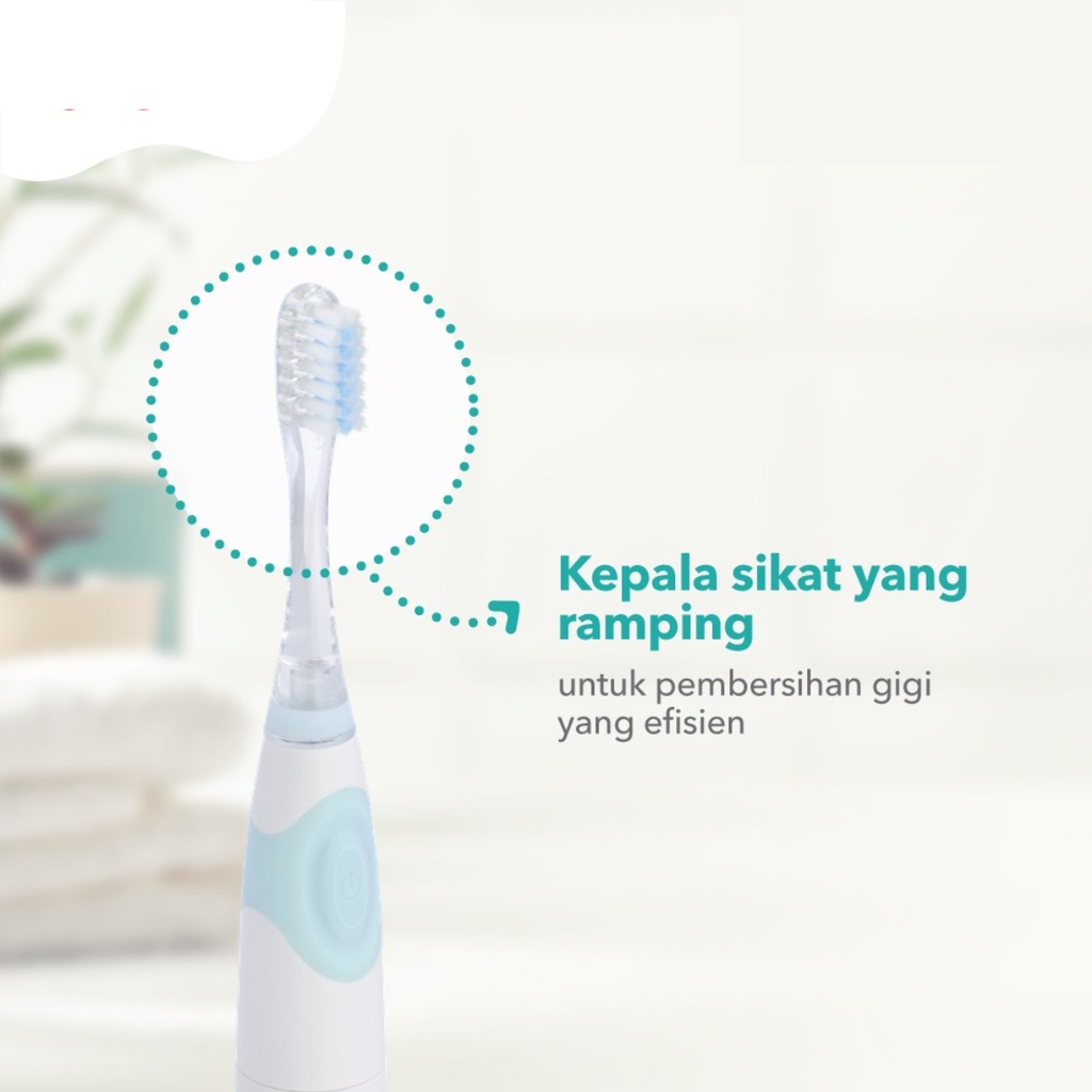 Pigeon Electric Finishing Toothbrush Sikat Gigi Elektrik 12m+