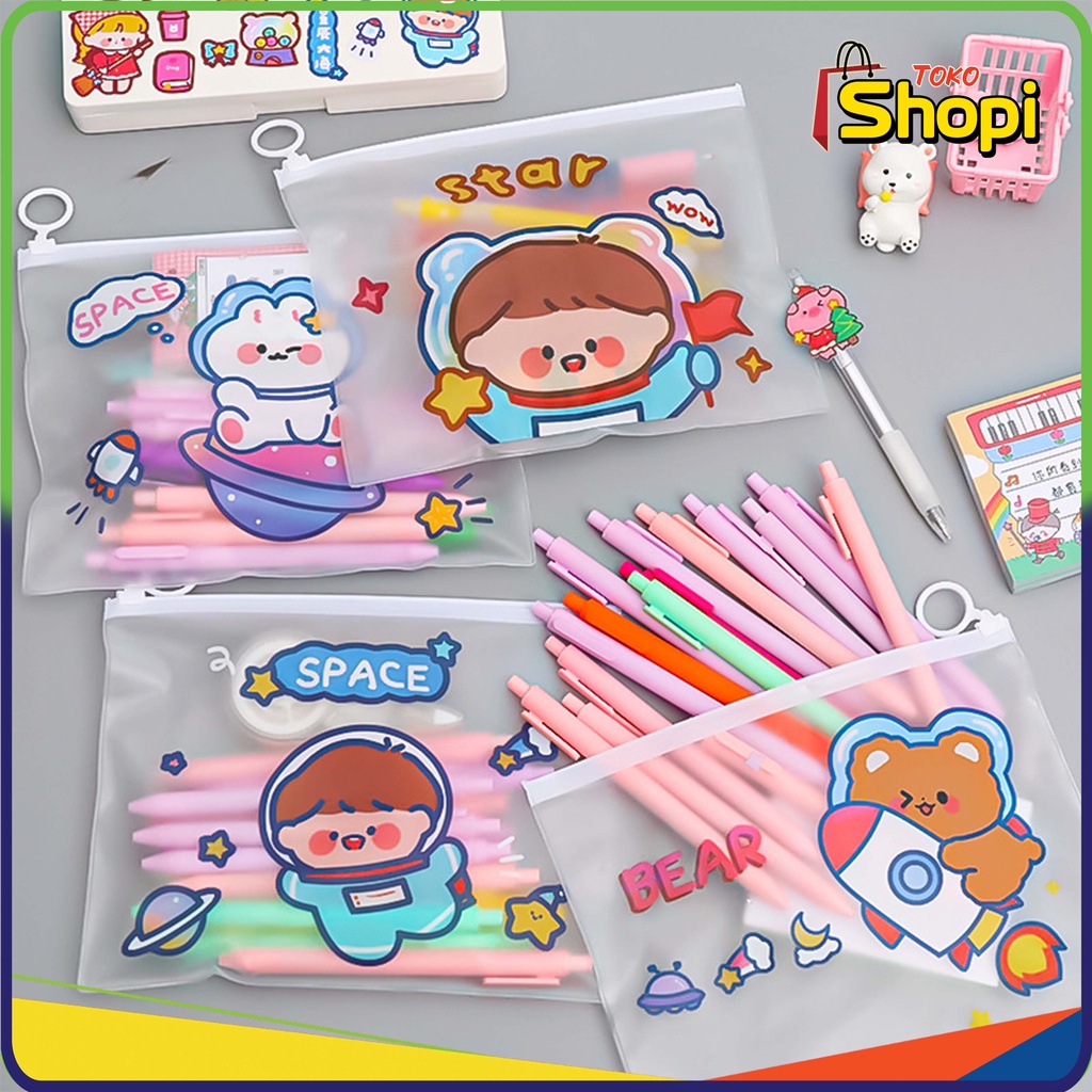 

Zipper Bag Cartoon Pouch Tempat Pensil Tas Pouch Kosmetik Transparan Pencil Motif Serbaguna 1010