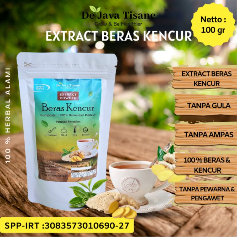 

Ekstract Beras Kencur 100 gr Extrack Powder Minuman Sari Beras Kencur Tanpa Gula