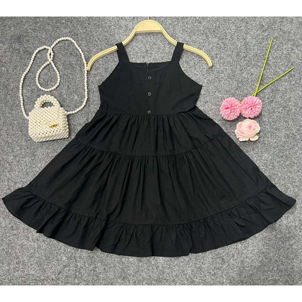 Jimmedy.id - Dress Anak Perempuan Bahan Katun Untuk Anak 3-7 Tahun