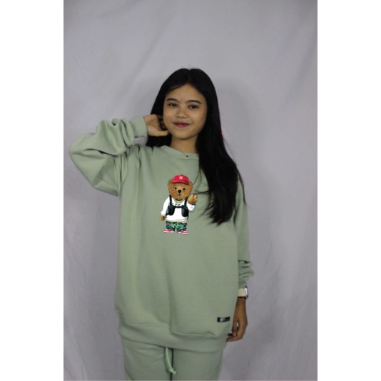 Crewneck Sablon Sweater Basic Crewneck Basic Sweater sablon Sweater Distro Sweater Sablon Original NVR clothing 01