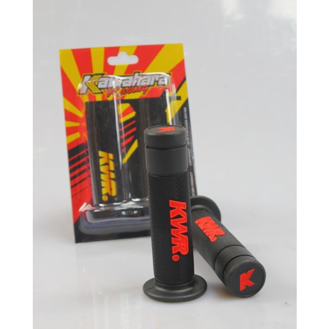HANDGRIP HANDFAT BULU KAWAHARA RACING BONUS STIKER